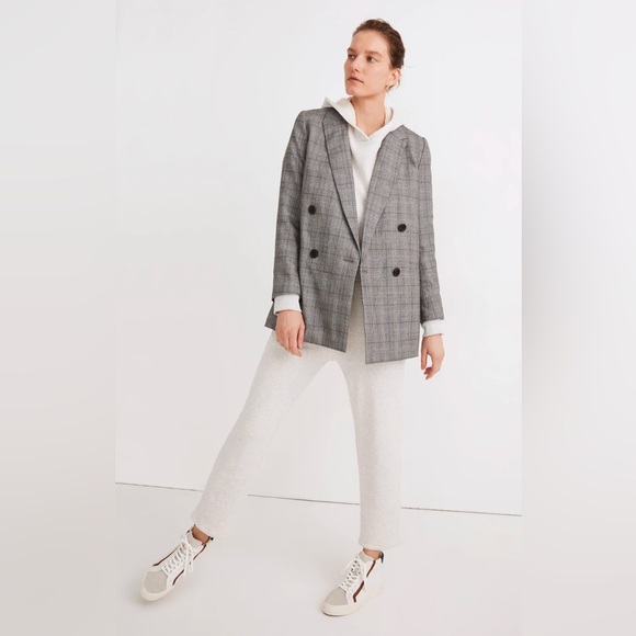 Madewell Wool Caldwell Double-Breasted Blazer: Peaked Lapel Edition - Picture 1 of 16